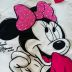 Blusa Infantil Feminina Animê Off-White Minnie Mouse com Strass