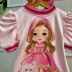 Blusa Infantil Yoyo Rosa Claro Gola Pink Chapeuzinho 