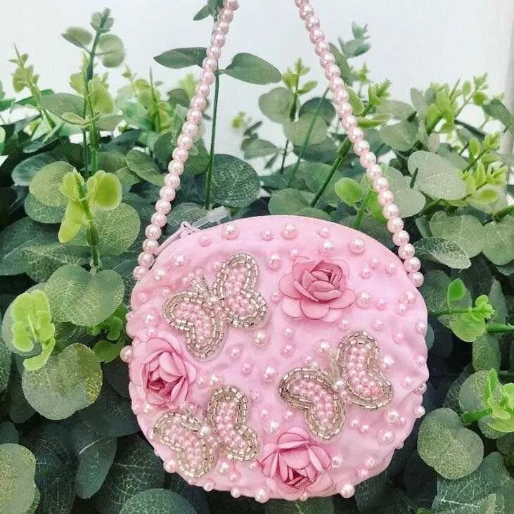 pink butterfly bolsa