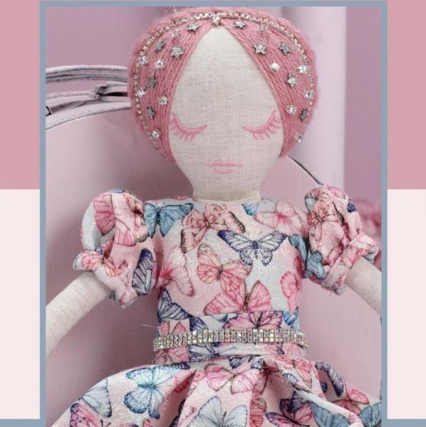 Kit de Vestidos Criança e Boneca Lilás Borboletas, Moda PETIT PETIT, Roupa  para boneca