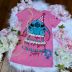 Camisola Infantil Animê Pink Stitch Disney