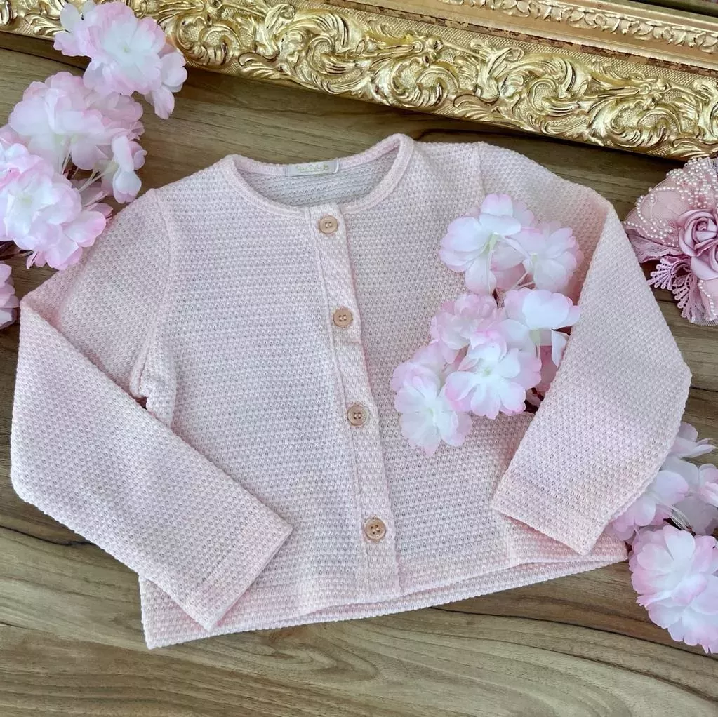 Cardigan Infantil Baby Rosé Petit Cherie 