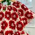 Conjunto Infantil Animê Blusa Ciganinha Off White Vermelho Laços Floral Joaninha Short Floral Vermel