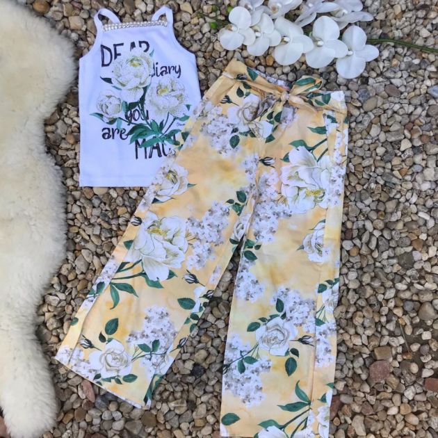 calça pantalona curta infantil