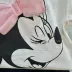 Conjunto Infantil Disney Mickey e Minnie Blusa com Laço e Shorts Saia Preto