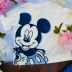 Conjunto Infantil Feminino Animê Azul Royal Minnie e Mickey Strass