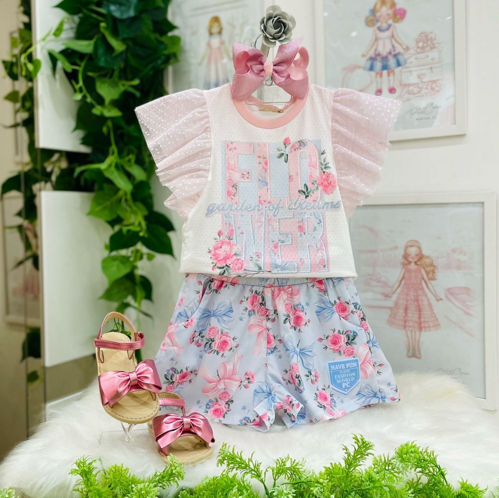 Conjunto Infantil Blusa Com Strass Manga Longa e Calça Com Bolso Cargo Pink  Petit Cherie na EuroBabyKids