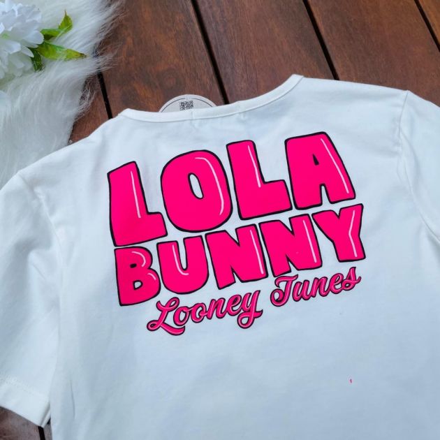 Conjunto blusa e shorts lola bunny momi - Conjunto Infantil
