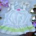 Conjunto Infantil Feminino Momi Blusa Off-White Gripper Shorts Saia Verde Neon