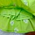 Conjunto Infantil Feminino Momi Blusa Off-White Shorts Saia Verde Neon Flores Bordadas