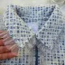 Conjunto Infantil Feminino Petit Cherie Azul Acinzentado Xadrez Blusa Strass Saia Plissada