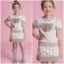 Conjunto Infantil Femino Pituchinhus Nude Tricot Xadrez Ursa Strass Pérolas Pele Fake