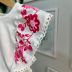 Conjunto Infantil Momi Blusa Off White Tons De Rosa Manga Borboleta Renda Saia Floral Tons De Rosa