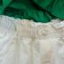 Conjunto Infantil Momi Blusa Verde Kentucky Lisa Sianinha Babados Shorts Sarja Off White Strass 