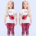 Conjunto Infantil Momi Off White Blusa Joaninha Vermelha Aplicação Ziper Legging Vermelha Joaninha