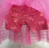 Conjunto Infantil Pituchinhus Rosa Blusa Cropped Shorts-Saia Tule Ursinhos