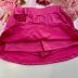 Conjunto Infantil Yoyo Blusa Rosa Claro Gola Pink Chapeuzinho / Saia Pink Babado Pérola