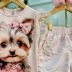 Conjunto Infantil Yoyo Body Rosa Claro Ombros Tule Cachorrinha Short Rosa Claro Laço Pérolas