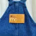 Jardineira Infantil Feminina Momi Jeans Estampa Corações