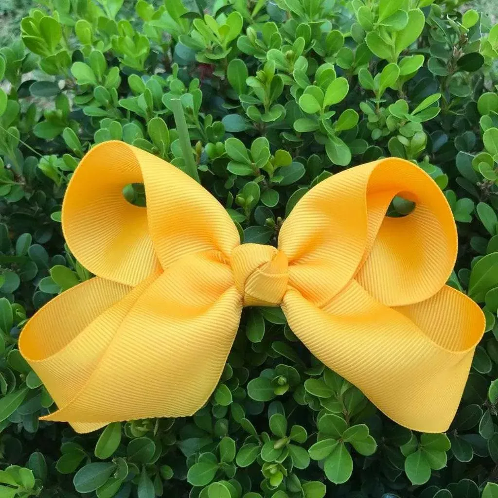 Laço Infantil de Gorgurão Nó Amarelo Gema G Euro Baby