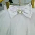 Saia Infantil Yoyo Branca Tule Cinta Strass
