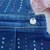 Salope Infantil Animê Jeans Strass 