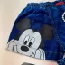 Shorts Infantil Feminino Animê Disney Minnie Jeans Escuro