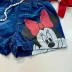 Shorts Infantil Feminino Animê Disney Minnie Jeans Escuro