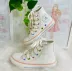 Tênis Infantil Converse All Star Cano Alto Off-White Detalhes Coloridos