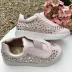 Tênis Infantil Rosa Claro com Strass Casual Princess Euro Baby