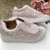 Tênis Infantil Rosa Claro com Strass Casual Princess Euro Baby