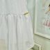 Vestido Infantil Bambollina Off White Chiffon Diamante Pedrarias