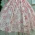 Vestido Infantil de Festa Petit Cherie Rose Sobrep. Tule Xadrez Laço Perolas Manga Fru Fru