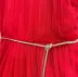 Vestido Infantil de Festa Petit Cherie Vermelho de Tule com Cinto Strass