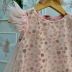 Vestido Infantil De Festa Pituchinhus Floral  Sobrep. Tule Algodão Frufru Rosa Babados