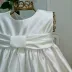 Vestido Infantil de Luxo Kopela Branco Laço