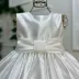 Vestido Infantil de Luxo Kopela Branco Laço