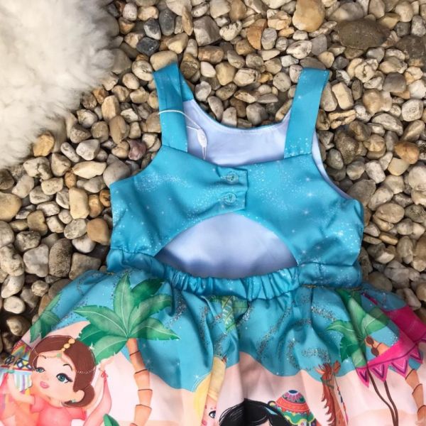 Vestido Moana Baby Do RN a 1 ano de - Sonhos de Princesa