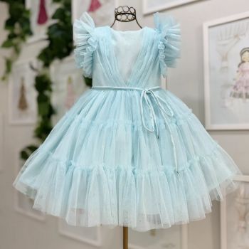 Vestido infantil de festa fashion no brás