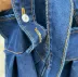 Vestido Infantil Luluzinha Jeans Escuro com Aplicação de Flor