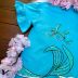 Vestido Infantil Momi Azul Céu Disney A Pequena Sereia