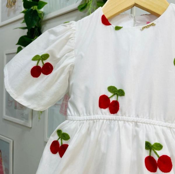 Vestido Momi em Jacquard Xadrez - Pilili Moda Infantil