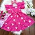 Vestido Infantil Momi Pink Bordado Flores