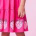 Vestido Infantil Momi Pink Morangos Alcinha e Babados