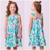 Vestido Infantil Momi Tons De Verde Rosa Claro Pink Floral Camuflado