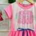 Vestido Infantil Mon Sucré Rosa Neon Canelada Foque no Que é Bom