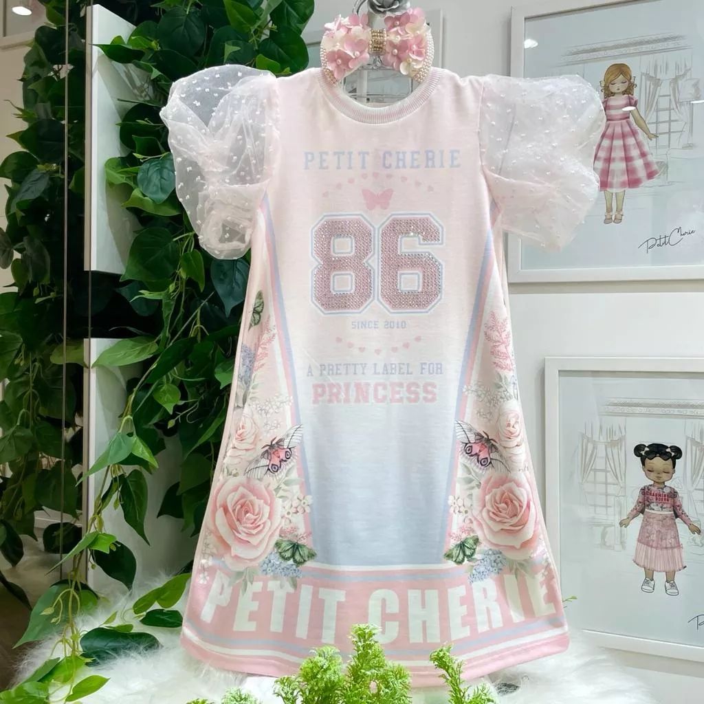 Vestido infantil luxo trapézio flores G 7 8 anos menina festa em Promoção  na Americanas