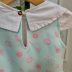 Vestido Infantil Yoyo Azul Gola Off White Laço Rosa Cachorrinha Laço Strass Pingente