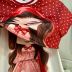 Vestido Infantil Yoyo Vermelho Chapeuzinho Bolero Dupla Face